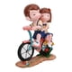 thumbnail image 1 of Dekaim Adorno Resina Bicicleta Pareja Forma Artesanía Decoración del Hogar Matrimonio Regalo De Cumpleaños, 1 of 5