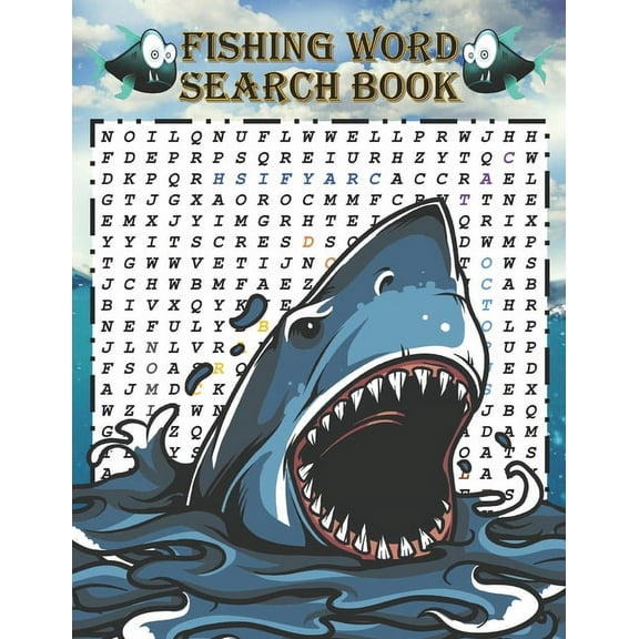 Fishing Word Search Book: Word search books for adults (( A beautiful gift for hunters and lovers of fishing )) (Paperback)