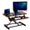 Mahogany, variant on XUYIDAN Standing Desk Converter, 32 Inch Height Adjustable Sit to Stand Desk Riser, Home Office Dual Monitor and Laptop Tabletop Workstation with Wide Keyboard Tray