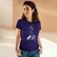 thumbnail image 5 of Women's Cotton T-Shirt with Lighthouse Design, Original Artwork Modern and Stylish, 5 of 5