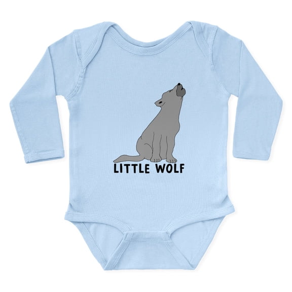 CafePress - Little Wolf Long Sleeve Infant Bodysuit - Long Sleeve Cotton Baby Bodysuit