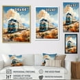 thumbnail image 4 of Designart "Abstract Train Sublime Horizon I" Modern Floater Framed Canvas Print, 4 of 7