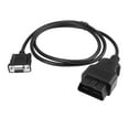 thumbnail image 2 of Unique Bargains DC 12V 16 Pin to 9 Pin OBD2 Serial RS232 Diagnostic Connector Cable 100cm Length, 2 of 5