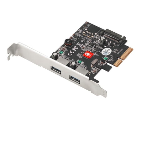 UPC: 0662774044118 | SIIG JUP20912S2 USB Adapter – PCI Express 3.0 x4 – Plug-in Card – Black