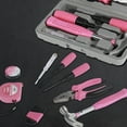 thumbnail image 3 of Lzvxtym Household Hand Tool Set,Home Repair Tool Kit,Pink Tool Set for Women,with Case,Steel,Pink,1.58 lbs, 3 of 8