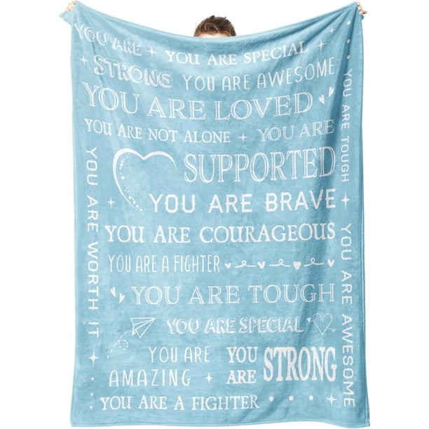 LHSHID Blanket Gifts for Women or Men Sympathy Gifts for Her Him Get Well Soon Blanket Thinking of You Gifts Inspirational Gifts Blanket for Friend Sister Daughter Son Coworker Nurse 30"x40"
