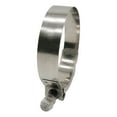 thumbnail image 3 of 3.25" T-Bolt Hose Clamp - Working Range 78mm - 86mm for 3.25" Hose D, Stainless Steel Bolt, Stainless Steel Band Floating Bridge and Nylon Insert Locknut (78mm - 86mm, 2 pack), 3 of 7