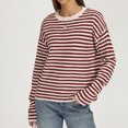 thumbnail image 6 of JUUNthy Womens Sweater with Matching Shawl, Crewneck Soft Knitted Long Sleeve Casual Pullover Sweater Tops Brown S, 6 of 15
