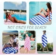 thumbnail image 5 of Microfiber Beach Towel Extra Large - Lightweight Blue Beach Towel Quick Dry, Perfect for Beach/Pool/Sun Loungers, 5 of 5