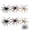3 Colors Set(6PCS), variant on Creature Bait for Bass Fishing – Soft Plastic Fishing Lures, Fuzzy Dice & Sea Urchin Style Finesse Bait for Freshwater, Trout & Crappie with Tackle Box