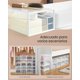 thumbnail image 4 of Cajas para Zapatos, Organizador de Zapatos de Plástico, Juego de 12, para Zapatos hasta 43, Transparente y Blanco Nube MLSP312W01, 4 of 10