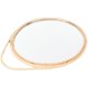 thumbnail image 3 of Rattan Woven Mirror with High Definition Glass for Home Use Silver Color 20 Inch Diameter, 3 of 4