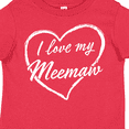 thumbnail image 4 of Inktastic I Love My Meemaw in White Chalk Heart Boys or Girls Toddler T-Shirt, 4 of 5