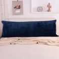thumbnail image 3 of GROWTH TANK Bed Sleep Long Body Pillow Case Cover Velvet Protector Zipper Pillowcase 2 Sizes Blue 50x152cm, 3 of 7