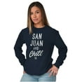 thumbnail image 3 of San Juan Puerto Rico Chill Vintage Plus Size Long Sleeve Graphic Tee Shirt Brisco Brands 3X, 3 of 5