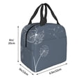 thumbnail image 3 of Vsdgher White Dandelion Lunch Bag, Lunch Box for Women Adult Men, Lunch Tote Insulated Cooler Lunch Container for Work/Office/Picnic/Travel, 3 of 8