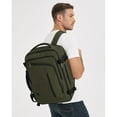 thumbnail image 2 of Expandable Carry on Backpacks Full Open Laptop Backpack with Wet Pocket Spirit Airlines Personal Item Bag for Men Women Business Travel, Dark Green, 2 of 6