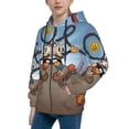 thumbnail image 2 of Cuphead Mugman Teenager Hoodies Shirt Zipper Sweatshirts Hooded Hoody Clothes Coat For Boys Girls, 2 of 7