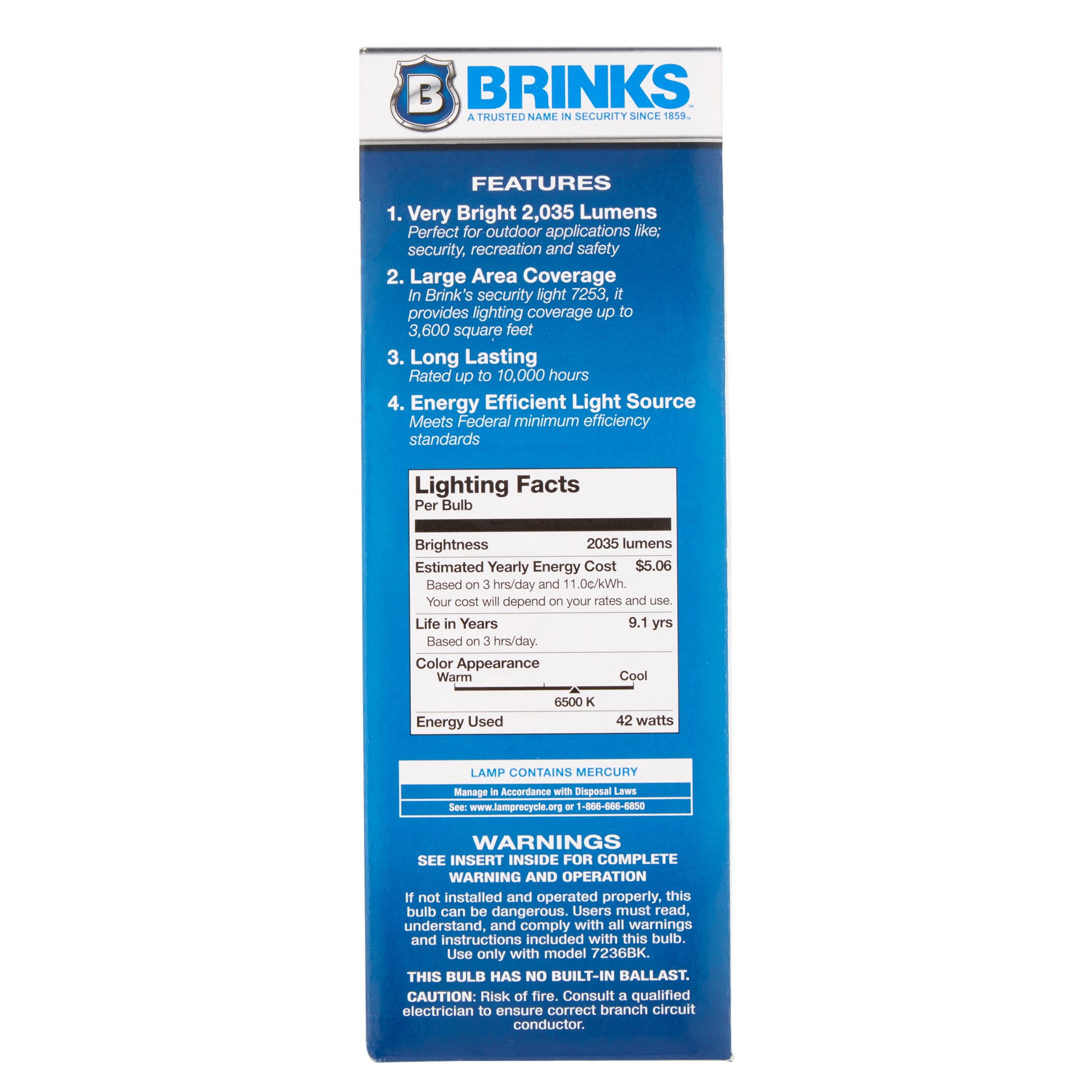 Brink S 42 Watt Cfl 2035 Lumens Outdoor Security Bulb Com