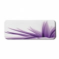 thumbnail image 1 of Flower Computer Mouse Pad, Ombre Color Change Style Leaves Water Colored Print Calming Details Image, Rectangle Non-Slip Rubber Mousepad Large, 31" x 12" Gaming Size, Purple and White, by Ambesonne, 1 of 2