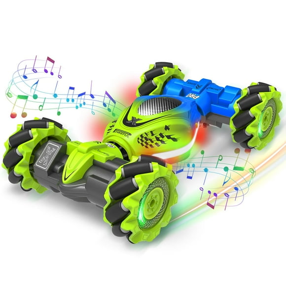Fosgoit Gesture RC Car, 2.4GHz 4WD Gesture Sensing RC Stunt Car Toys for 6-12 Years Old Boys Girls, Hand Controlled Remote Drift Twist Offroad 3