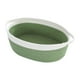 thumbnail image 2 of Cesta de cuerda de algodón Cesta de regalo vacía decorativa multiusos Cesta tejida con blanco verde, 2 of 9