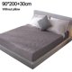thumbnail image 2 of Protector De Colchón Gris, Sábana Ajustable Protección contra La Humedad Almohadillas De Cama Impermeables Cubrecolchón De Algodón Silencioso Adecuado para Cama con Somier, 2 of 6