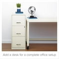 thumbnail image 4 of Pemberly Row 3 Drawers Vertical White Metal Filing Cabinet Pre-assembled, 4 of 12