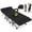 Gray Cot+Black Pad, variant on DKMOCO XL Folding Camping Cot with Mattress & Carry Bag, 28" x 75" 500lbs Heavy Duty Portable Sleeping Cot Bed for Adults, Home Office Guest Outdoor Camping Travel, Black Cot Black Pad