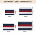 thumbnail image 5 of Red Navy Blue Stripe Door Mat Indoor Outdoor, Retro Farmhouse Striped Vintage Non Slip Welcome Mat with Rubber Backing, Absorbent Fabric Front Door Mats Entryway Rug for Home Patio Entrance 16"x24", 5 of 9