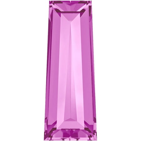 - Swarovski Crystal, #4503 Tapered Baguette Fancy Stones 4x2mm, 4 Pcs, Amethyst F