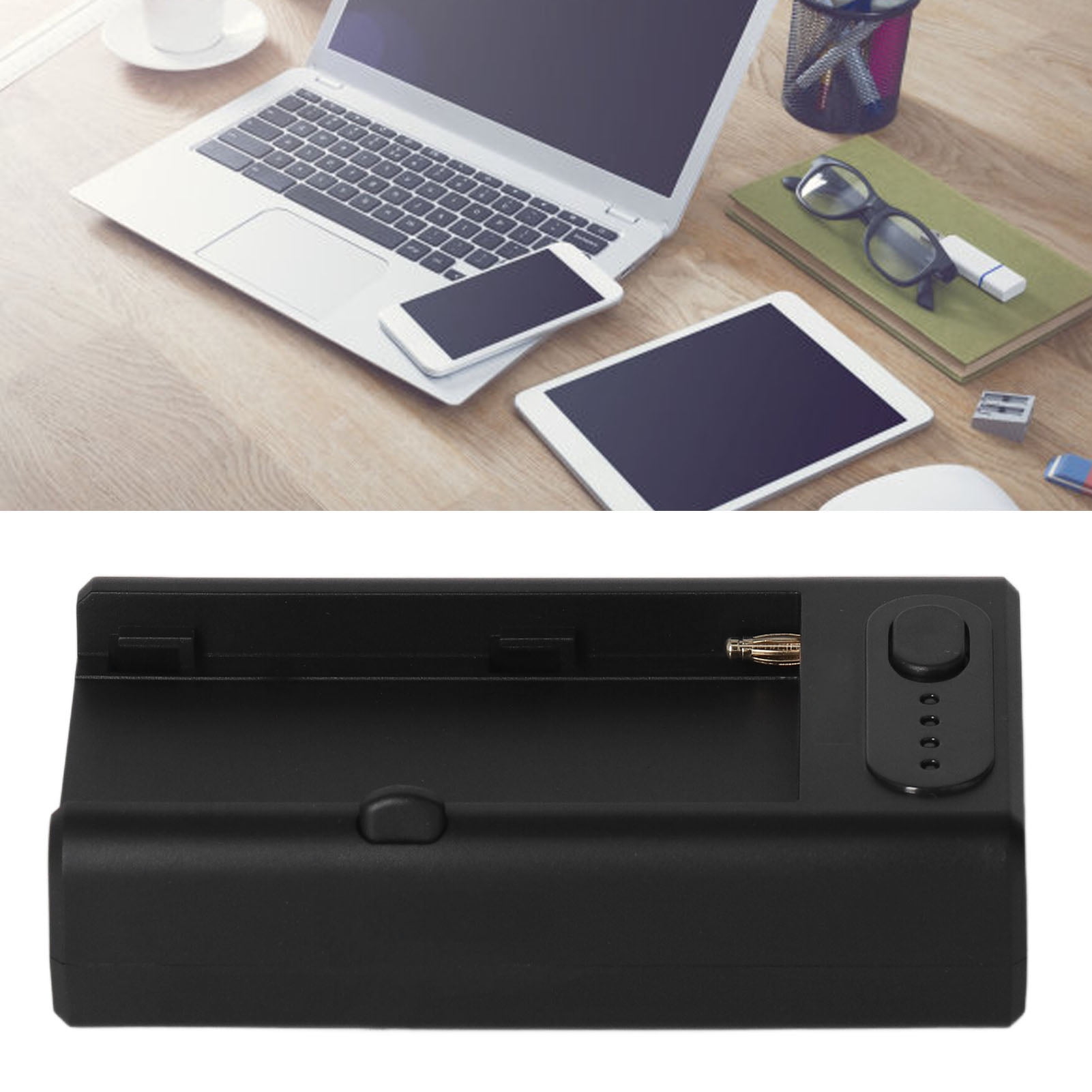 NPF Battery Adapter Plate with D TAP Type C USB A Output Battery Fast Charger with Indicator Lights for NPF550 F570