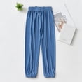 thumbnail image 2 of Otqutp Children Stretch Pants Toddler Kids Baby Boys Girls Cotton Basic Harem Long Pants Summer Thin Pants Children's Waist Elastic Trousers, 2 of 9