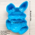 thumbnail image 3 of Xihbxyly Molde para Tarta de Conejito, Silicona Flexible de Grado Alimenticio, Reutilizable, Ideal para Cubitos de Hielo, Caramelos y Sirope, Fácil de Limpiar, Apto para Lavavajillas, 30 X 20 X 5 Cm,, 3 of 7