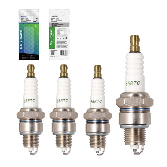 PK4 Reemplazo de Bujía TORCH E6RTC para NGK BPR6HS, Bosch WR7BC, Campeon RL82YC, Denso IWF20 W20FPR-U, Toro 418