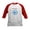 Red/White, variant on CafePress - Magic Blue Mana Symbol Baseball Jersey - Kids Cotton Baseball Jersey, 3/4 Sleeve Shirt