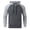 Grey, variant on Mens Hoodie European Code Foreign Trade Mens Hooded Couple Hoodie Long Sleeve Solid Shirt S
