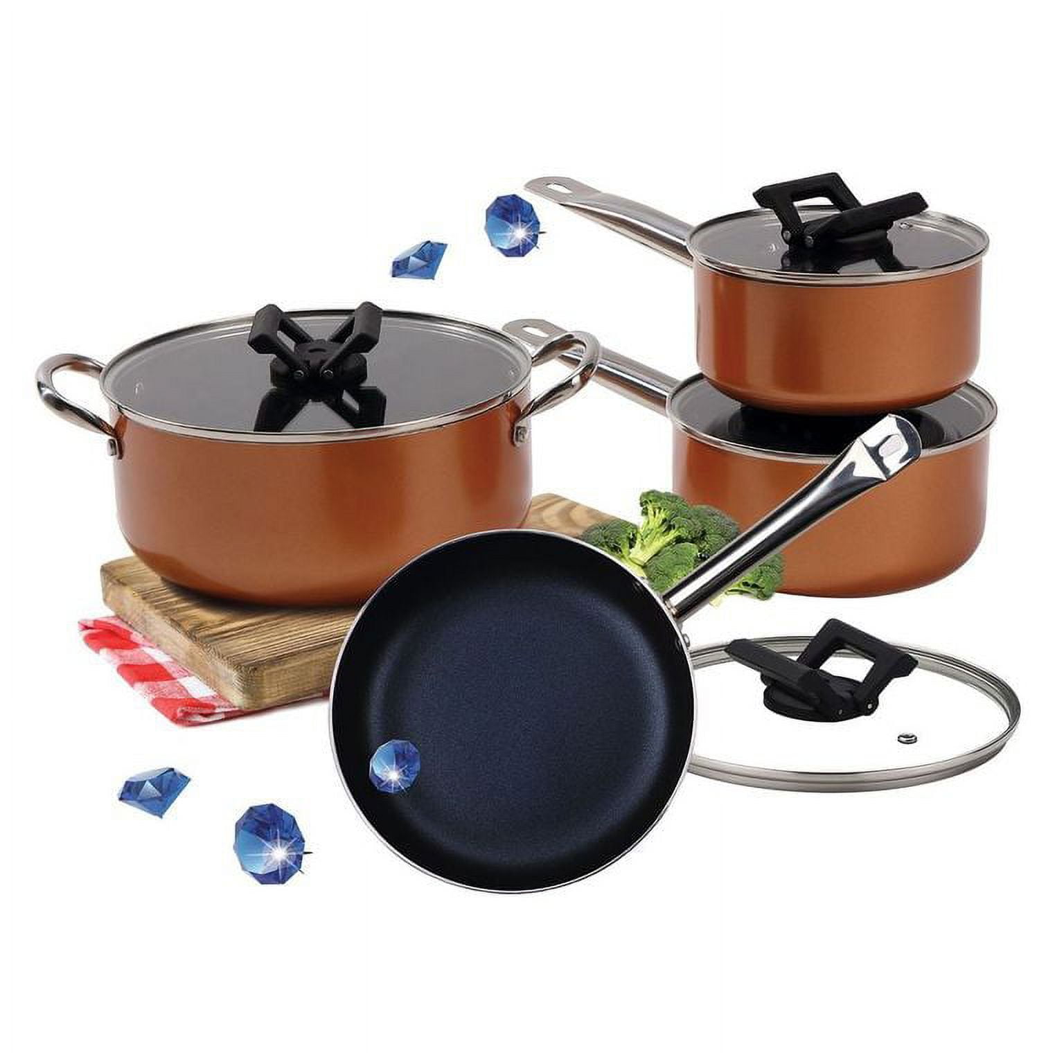 Gourmet Edge - Non-Stick Stainless Steel Stock Pot with Lid #20