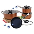 thumbnail image 4 of Gourmet Edge Stackable Stainless Steel Nonstick Cookware, Pots w/ Lids (8 Piece), 4 of 4