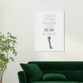 thumbnail image 2 of Wynwood Studio Prints Wash Your Hands Typography and Quotes Funny Quotes and Sayings Wall Art Canvas Print White 13x19, 2 of 3