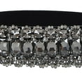 thumbnail image 6 of Prolriy Belts for Women Fashion Crystal Beaded Elastic Wide Belts for Daily Travel Womens Belt Grey, 6 of 7