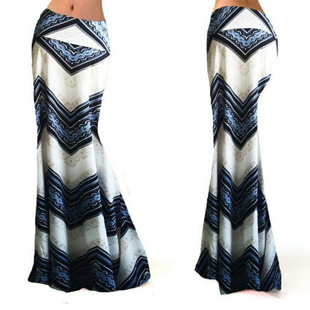 Gypsy Maxi - Women Long Gypsy High Waist Maxi Skirts Stretch Full Length Skirt Dress Oversize