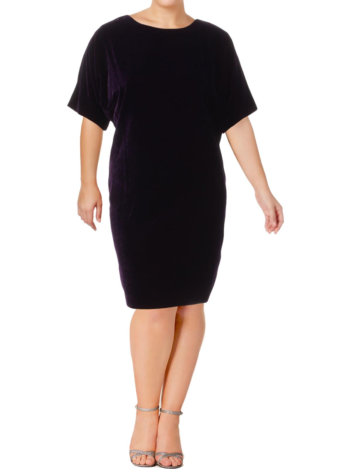 Lauren Ralph Lauren Womens Keaira Short Sleeves Casual Dress Purple 10 -  Walmart.com
