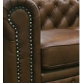 thumbnail image 4 of Sofá 100% de Piel Genuina ConfortoPiel Chesterfield Caramelo, 4 of 4