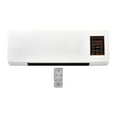 thumbnail image 1 of Calentador de pared pequeño, calentador eléctrico para espacios, calefacción y refrigeración portátil de bajo ruido montado en el suelo o en la pared, sólido, 1 of 8