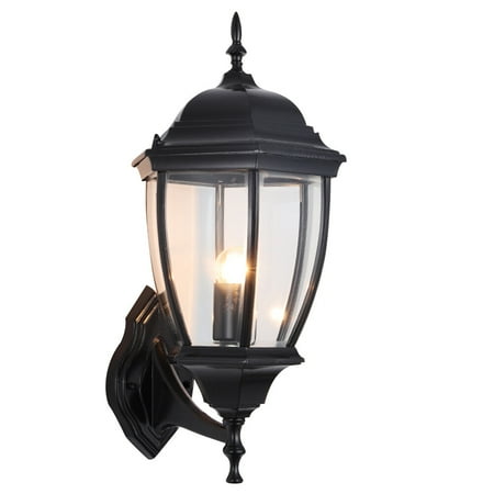 

1Pc Wall Lamp Wall Light Waterproof Vintage Hexagonal Wall Lamp for Outdoor Yard (Black)
