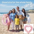 thumbnail image 2 of 2 Pcs Heart Pool Float,47.3 x 39.4 Inch Inflatable Swim Rings Bachelorette Party Pool Float Loungers Tube,Summer Water Fun Beach Party Toys for Adults, 2 of 6