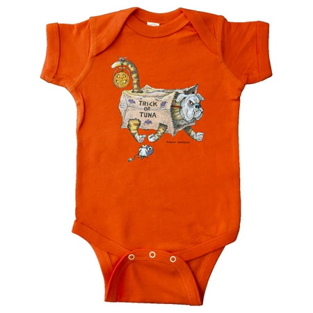 

Inktastic Trick or Tuna Cat in Dog Costume Gift Baby Boy or Baby Girl Bodysuit