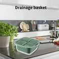 thumbnail image 4 of Fruit Basket for Kitchen Christmas Ornaments Vegetable Basket Vegetable Basket with Cutting Tools Strain Wash and Vegetables Fruit Multi Function Kitchen Vegetable Washing Basket, 4 of 7