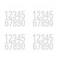thumbnail image 1 of Langgg 4 Pieces Reflective Sticker for Kids Multifunctional Household Accessories Outdoor Sign Teaching Prop Number Stickers PVC Paster, 1 of 7